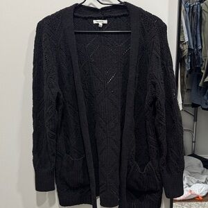 Elegant Black Knit Cardigan